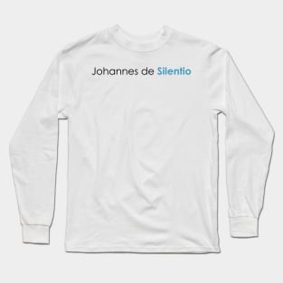 Soren Kierkegaard Johannes de Silentio Pseudonym Long Sleeve T-Shirt